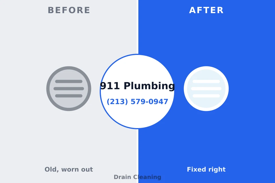 Before and after: plumbing repair Narragansett Pier, RI